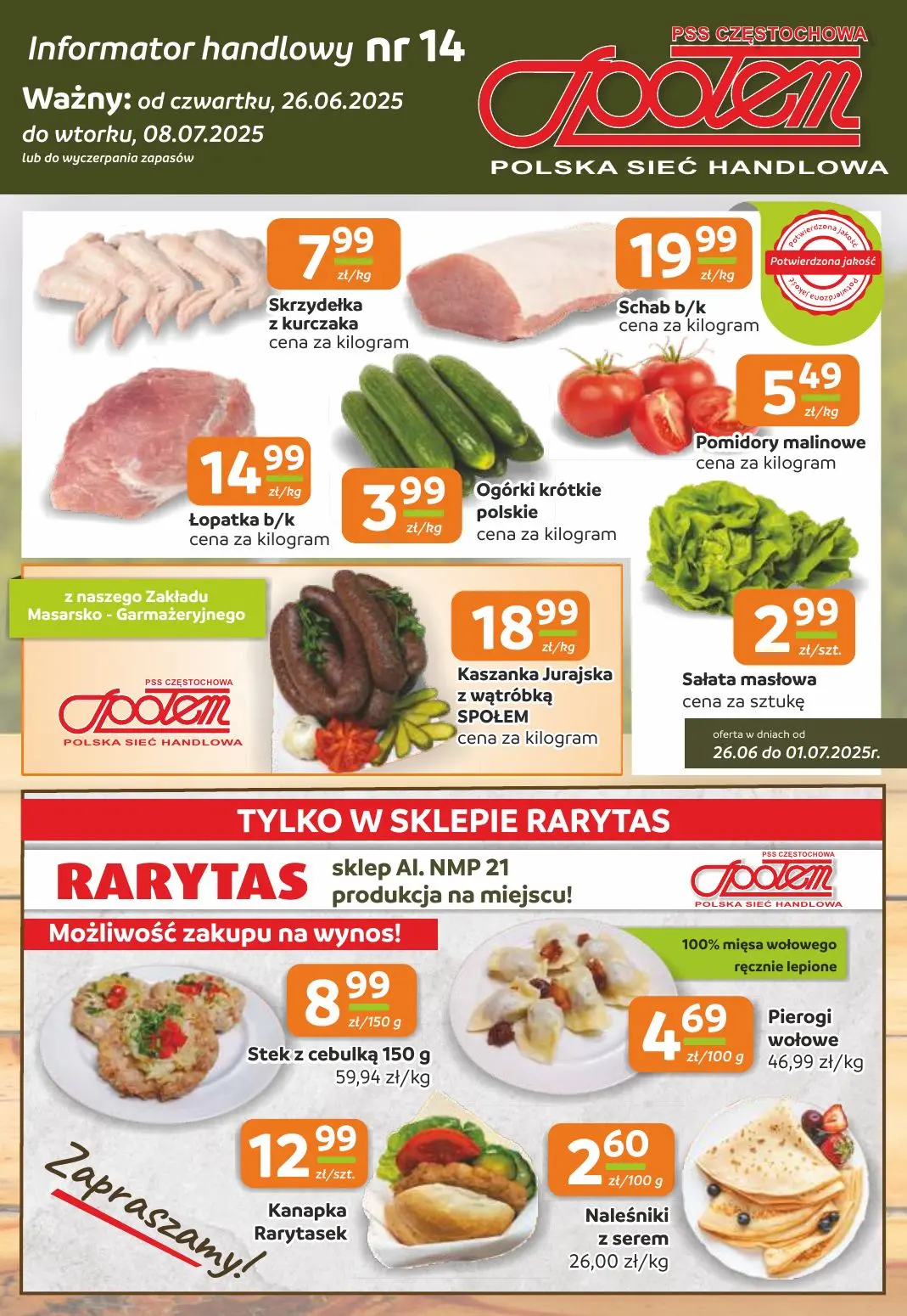 gazetka promocyjna Społem Częstochowa - Strona 1