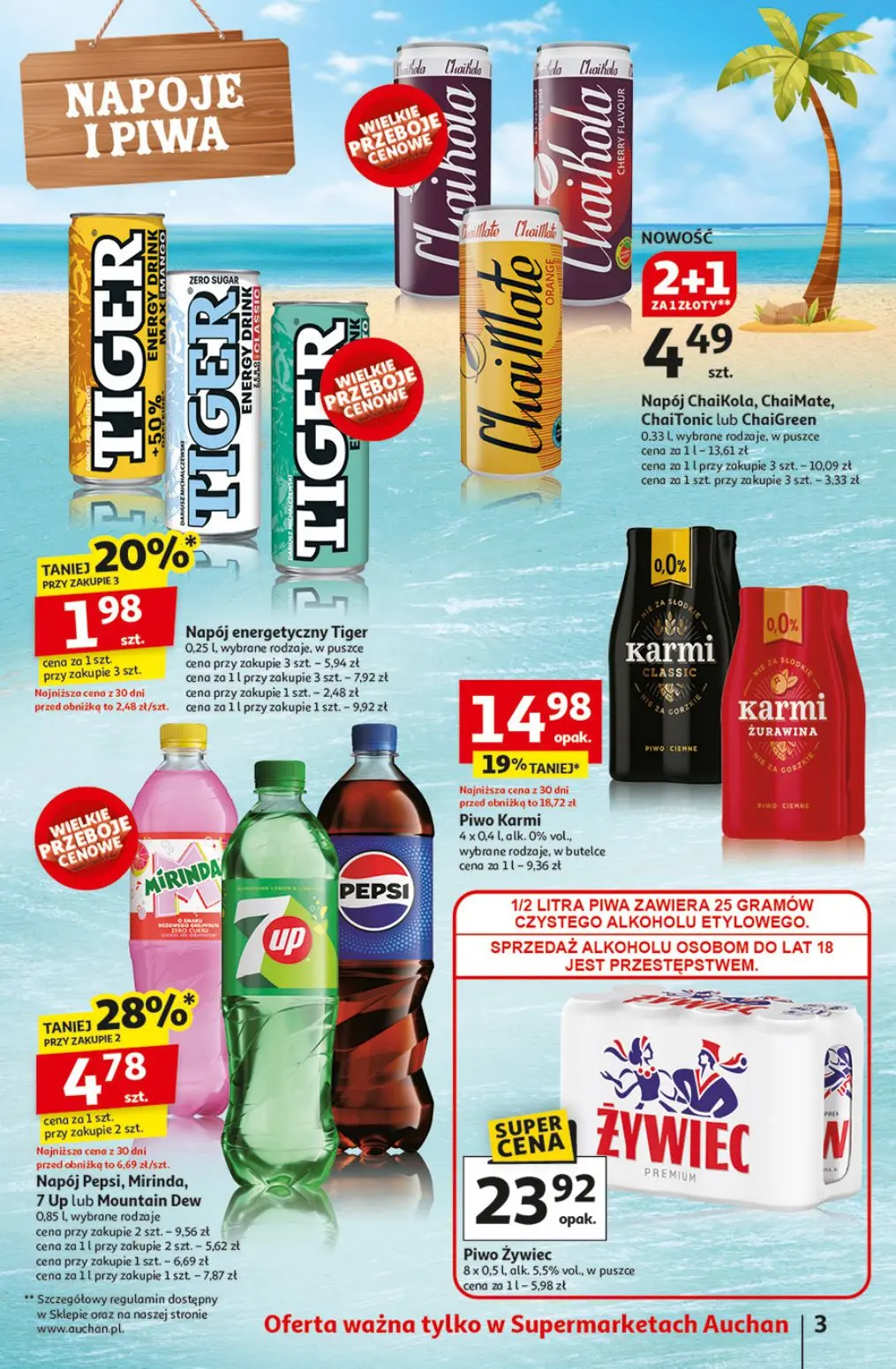 gazetka promocyjna Auchan Supermarket Na lato jak znalazł - Strona 3