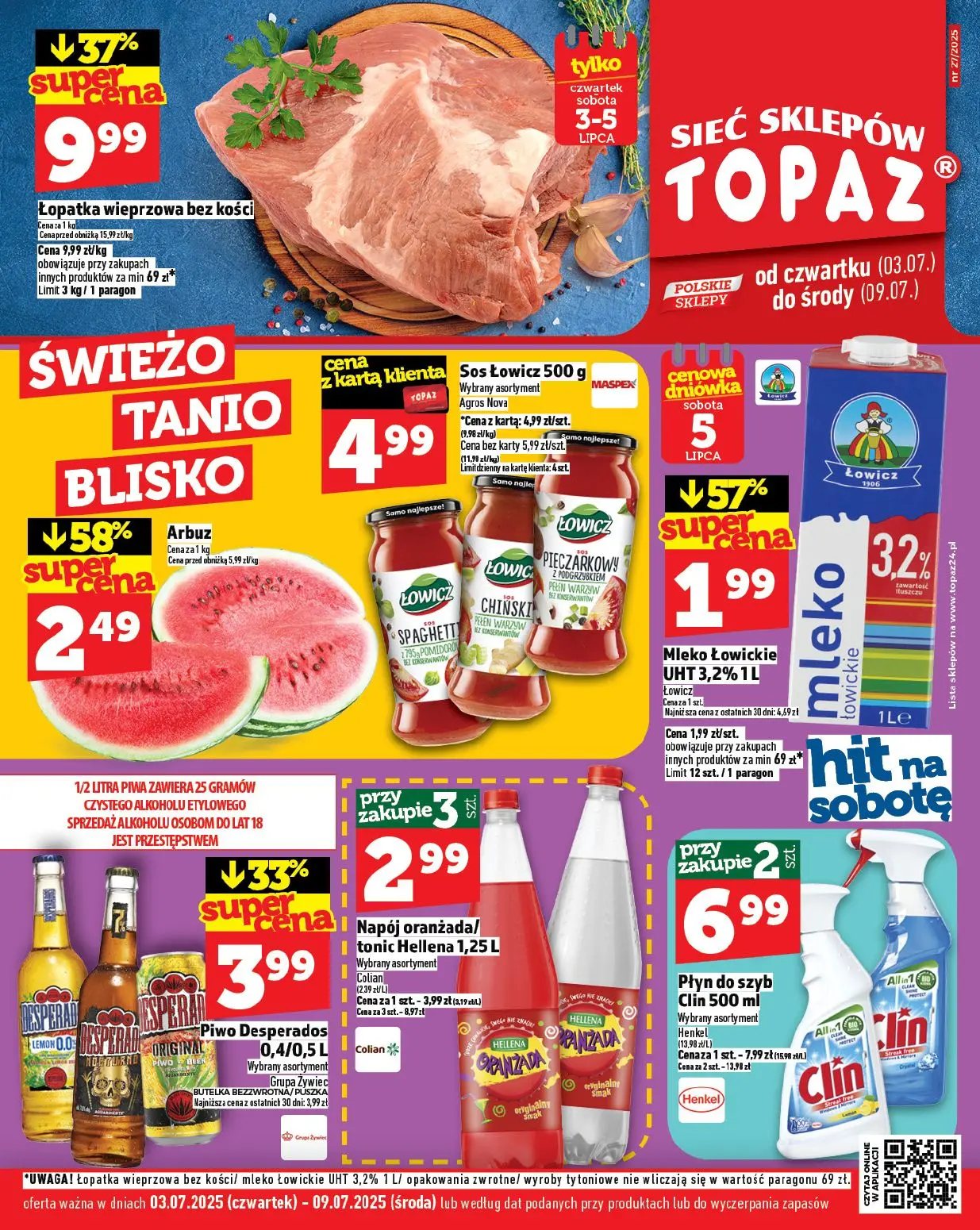 gazetka promocyjna Topaz Warszawa - Strona 1