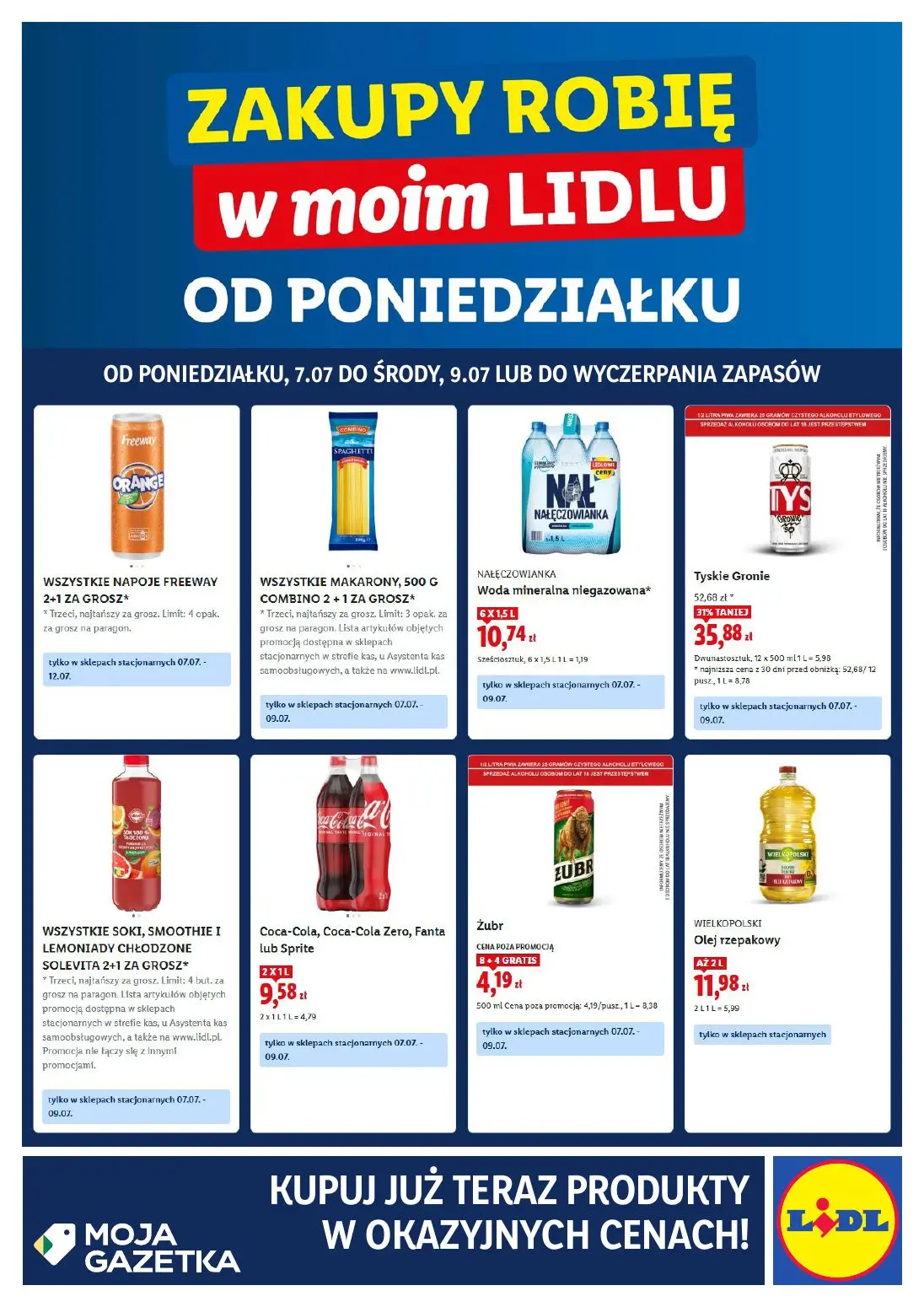 gazetka promocyjna LIDL Zakupy robię w moim Lidlu od poniedziałku - Strona 1
