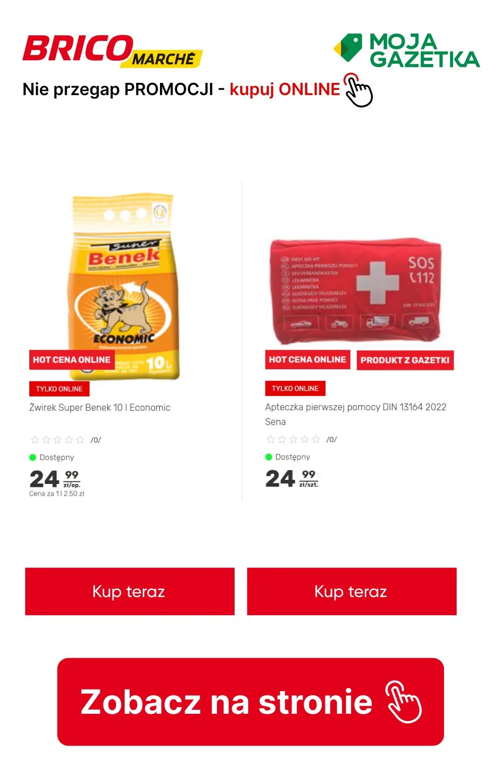 gazetka promocyjna BRICOMARCHE Twoje ulubione produkty w PROMOCYJNEJ cenie- kupuj ONLINE! - Strona 10
