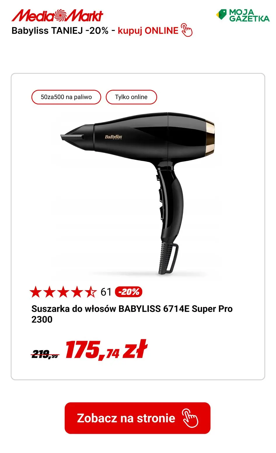 gazetka promocyjna Media Markt Babyliss -10% TANIEJ! - Strona 9