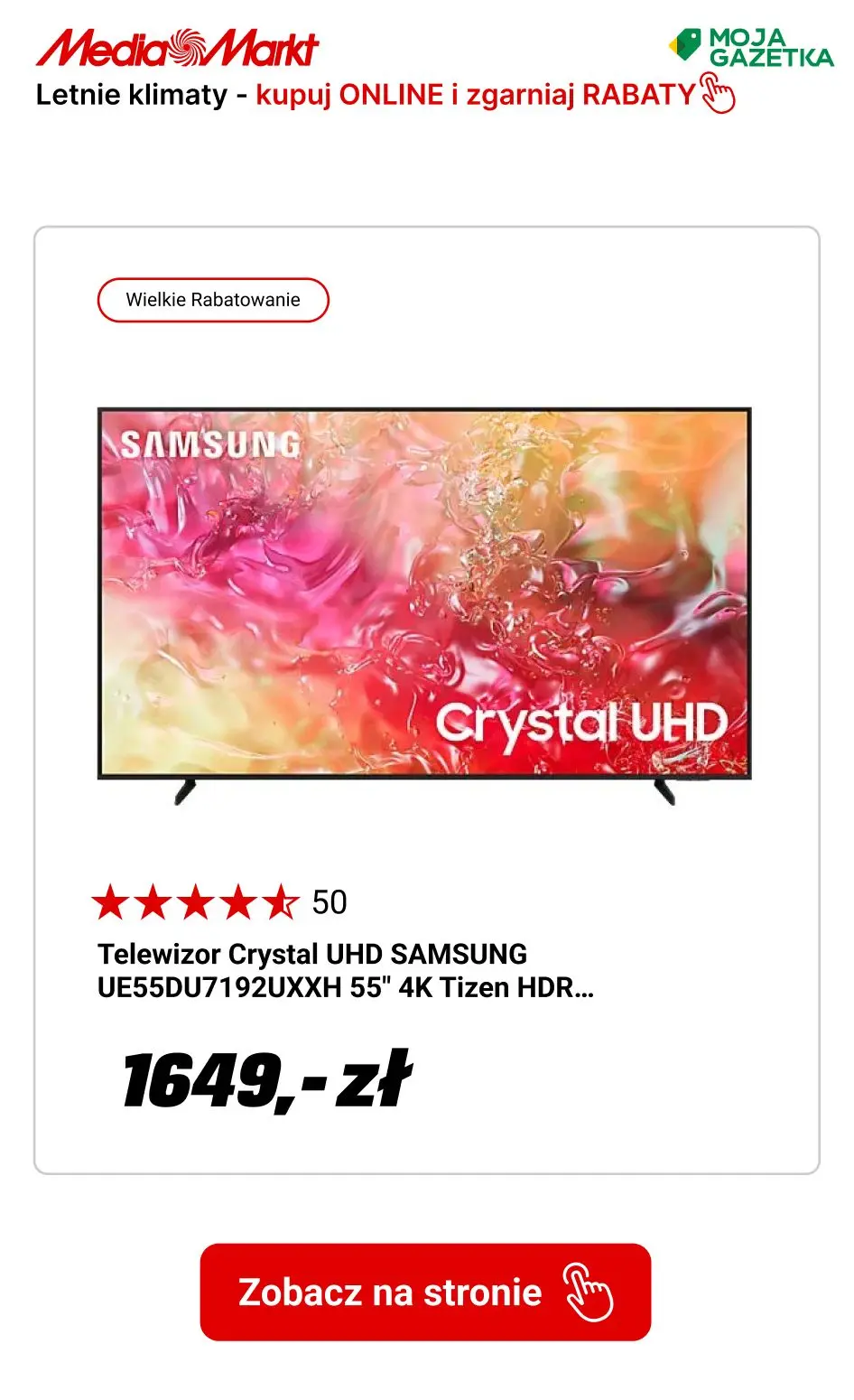 gazetka promocyjna Media Markt Letnie klimaty, gorące RABATY! - Strona 10