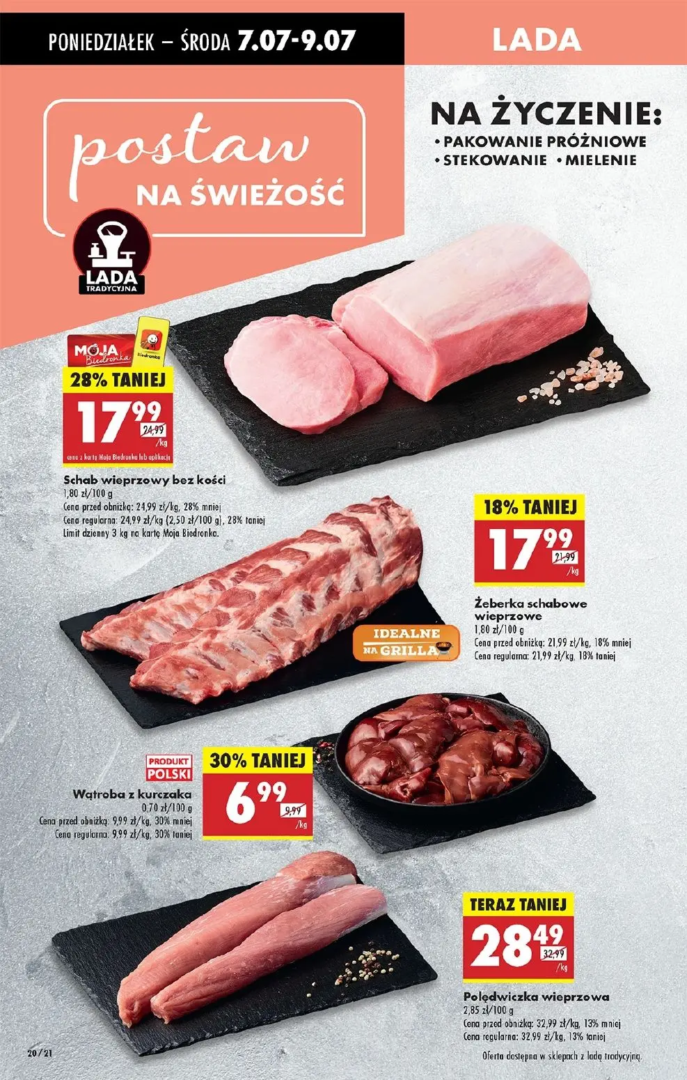 gazetka promocyjna Biedronka Od poniedziałku. Lada tradycyjna - Strona 28