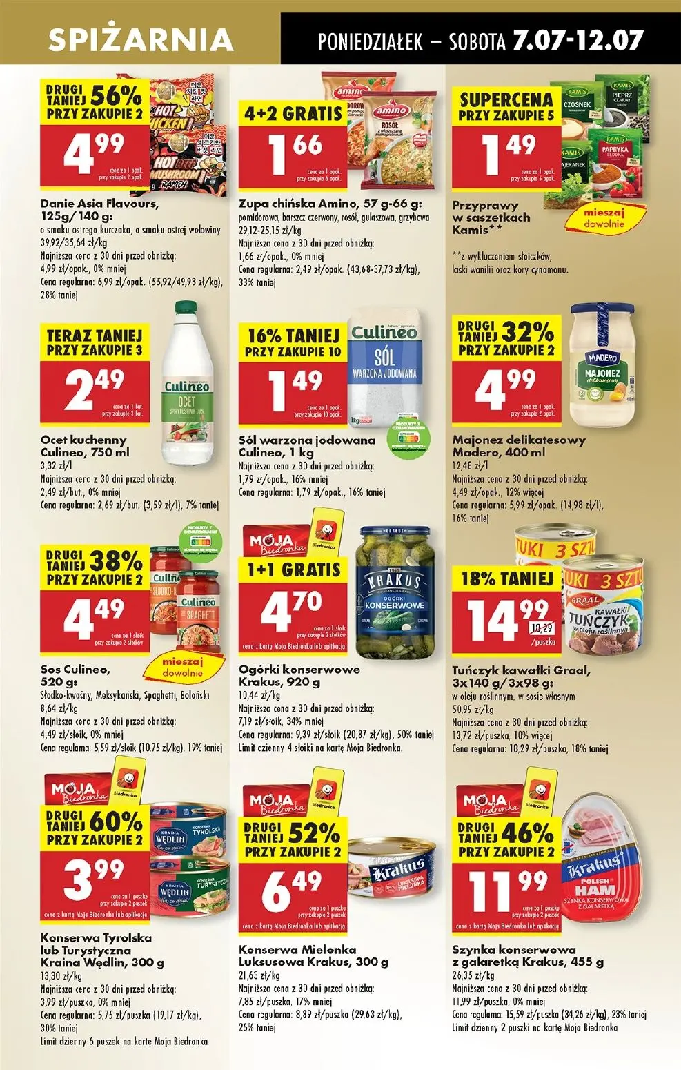 gazetka promocyjna Biedronka Od poniedziałku. Lada tradycyjna - Strona 47
