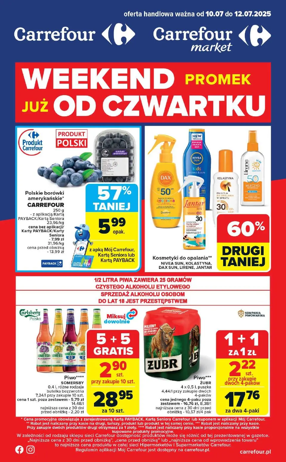 gazetka promocyjna Carrefour Market Weekend od czwartku - Strona 1