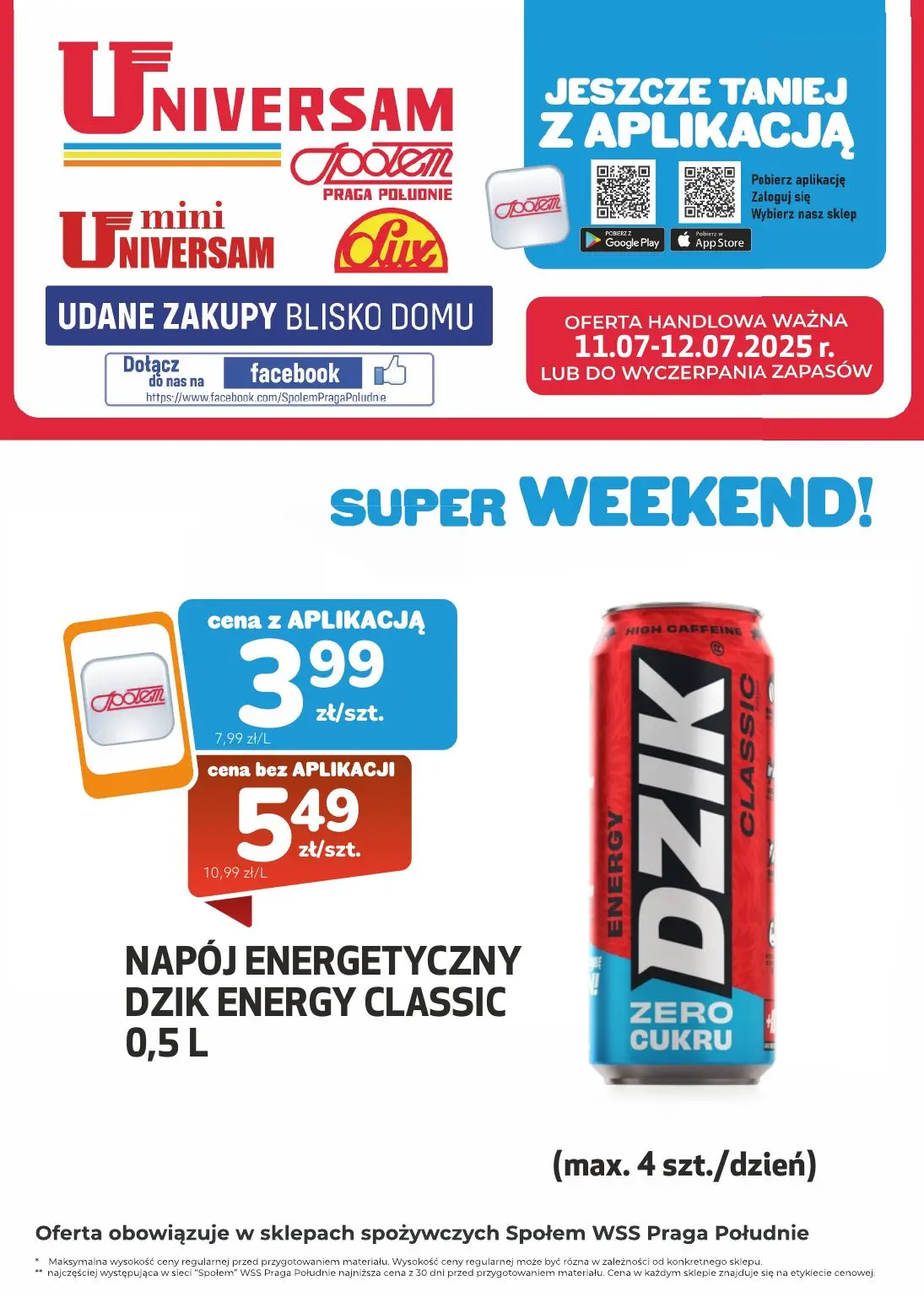 gazetka promocyjna Społem Praga Super Weekend - Strona 1