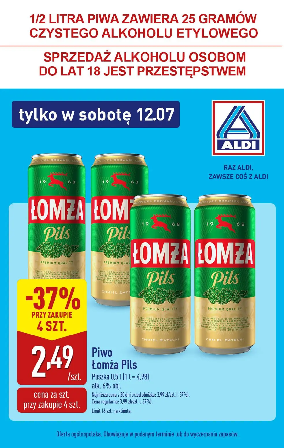 gazetka promocyjna ALDI Promocje w sobotę - Strona 1