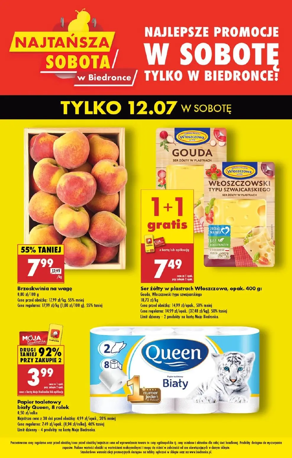 gazetka promocyjna Biedronka Najtańsza sobota - Strona 1