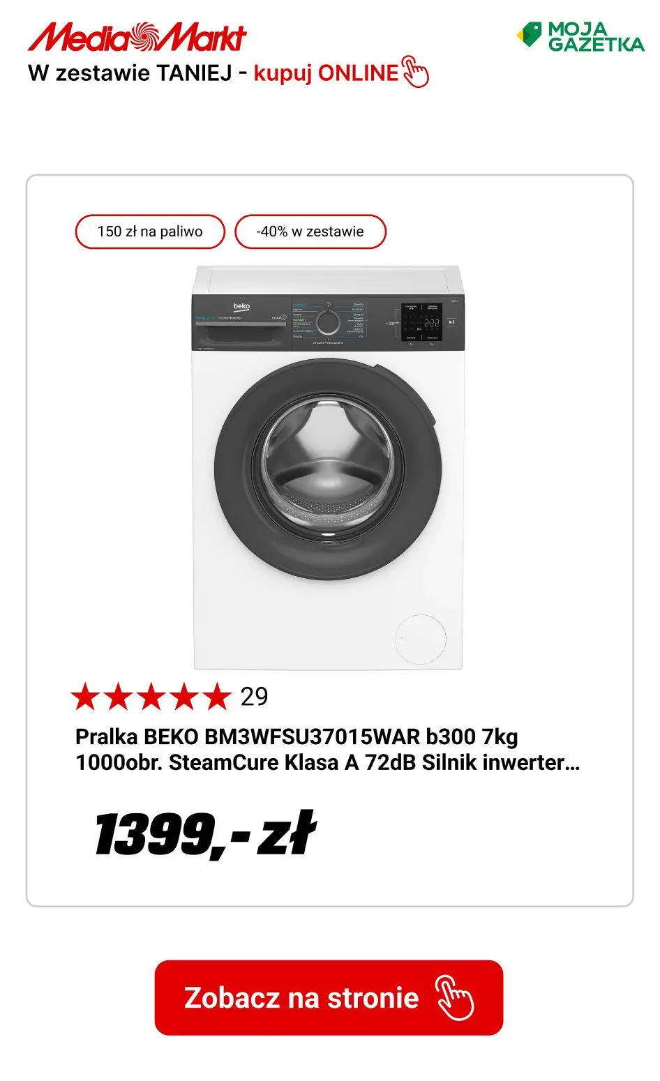 gazetka promocyjna Media Markt Beko - w zestawie TANIEJ o 40%! - Strona 3