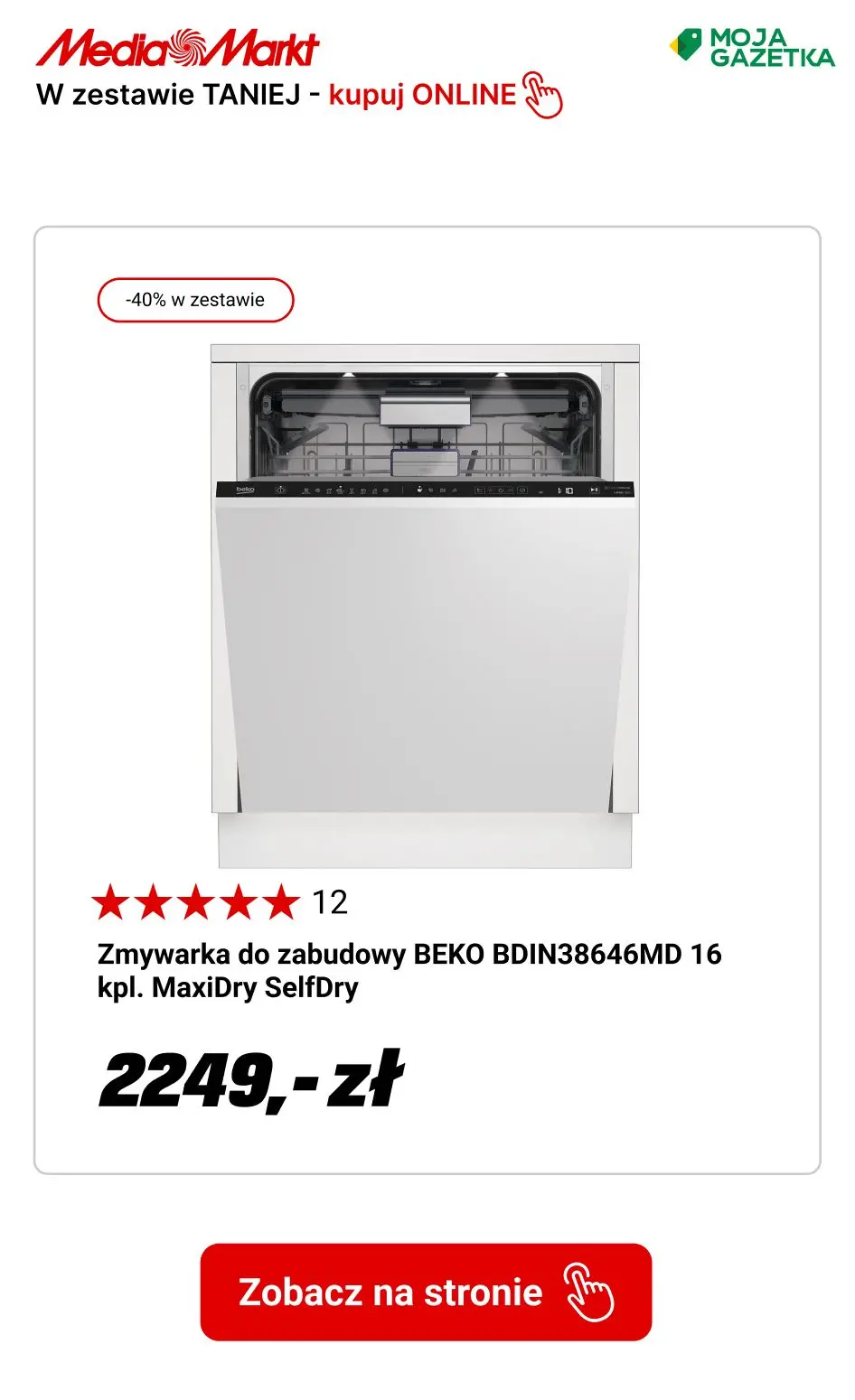 gazetka promocyjna Media Markt Beko - w zestawie TANIEJ o 40%! - Strona 13
