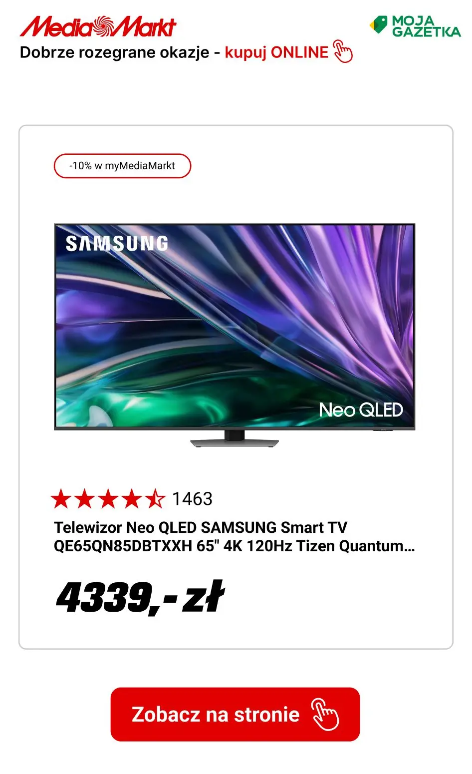 gazetka promocyjna Media Markt Tylko w myMediaMarkt: -10% na zestaw TV + soundbar! - Strona 4