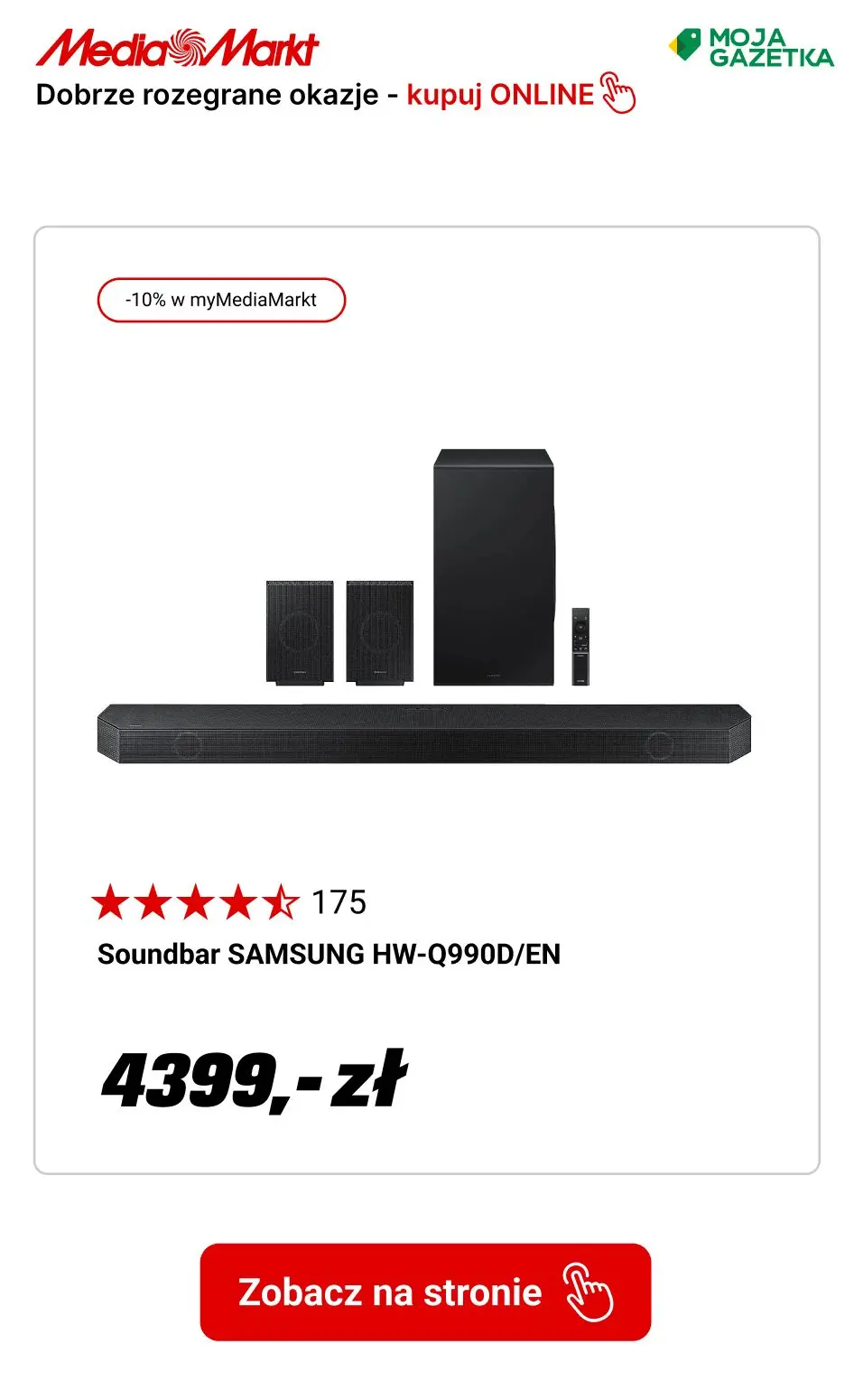 gazetka promocyjna Media Markt Tylko w myMediaMarkt: -10% na zestaw TV + soundbar! - Strona 11