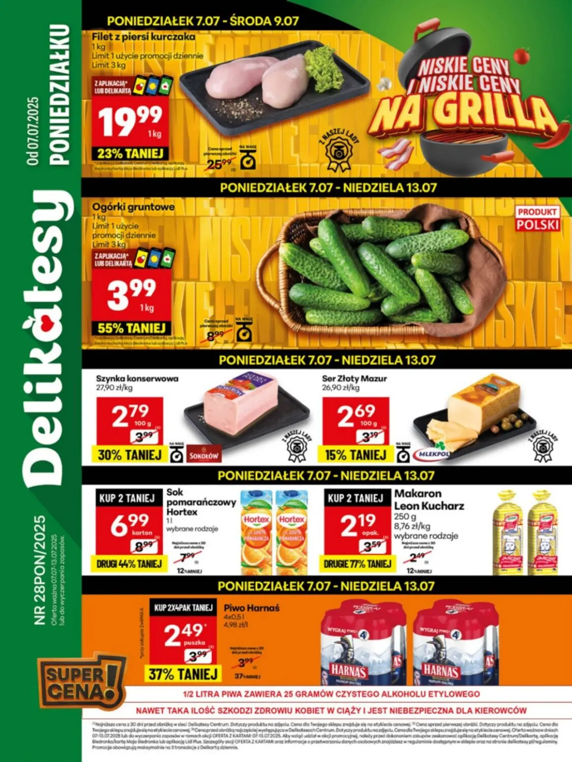 gazetka promocyjna Delikatesy Centrum Od poniedziałku - Strona 1