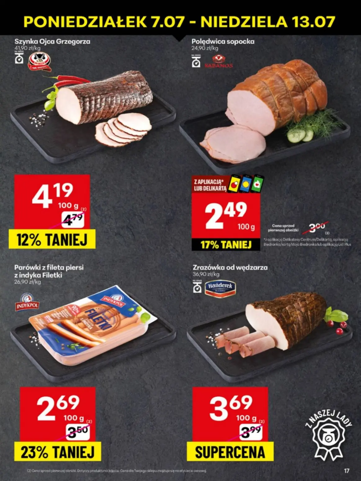 gazetka promocyjna Delikatesy Centrum Od poniedziałku - Strona 17