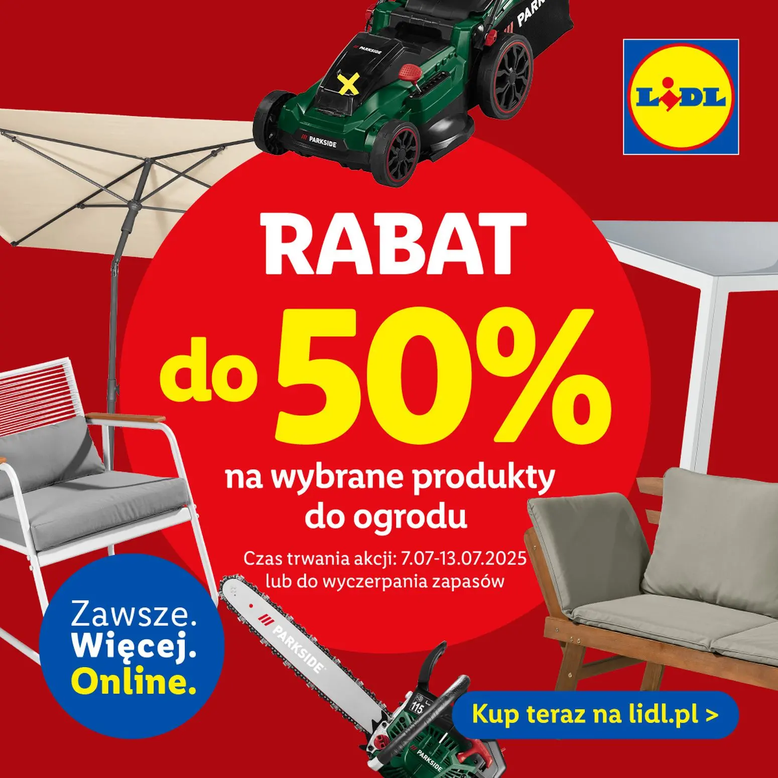 gazetka promocyjna LIDL Rabat do -50% na wybrane produkty do ogrodu - Strona 1