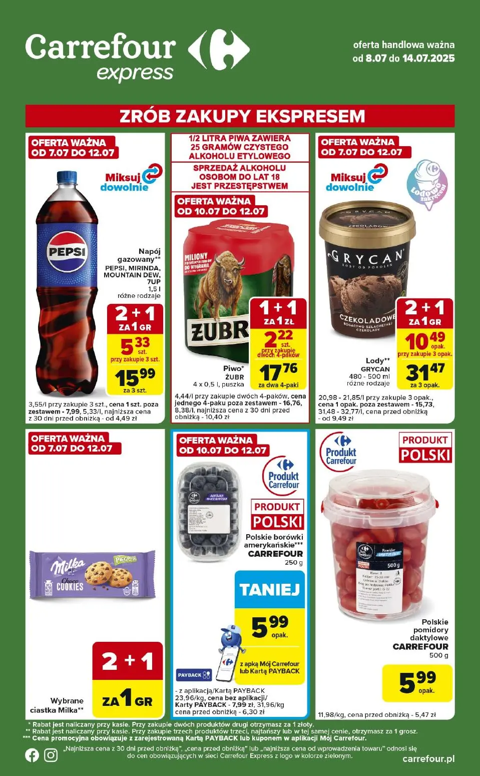 gazetka promocyjna Carrefour Express Zrób zakupy ekspresem - Strona 1