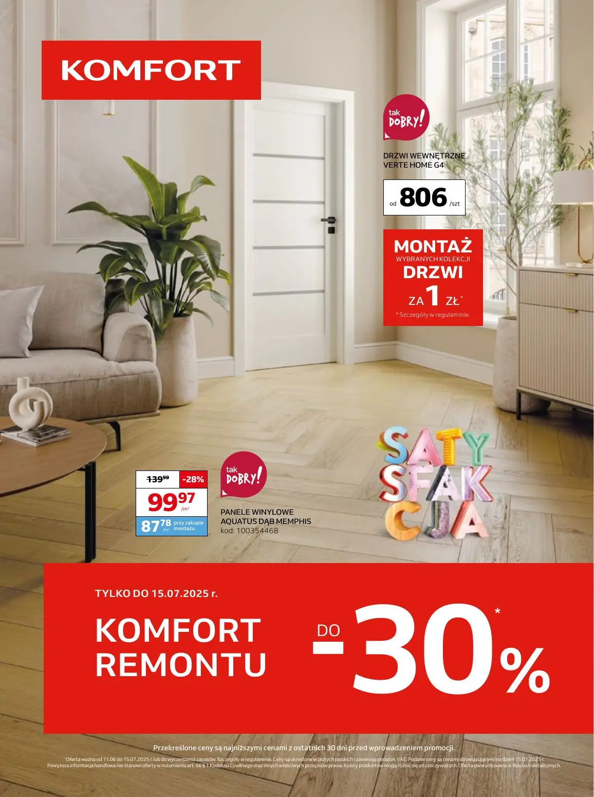 gazetka promocyjna KOMFORT Komfort Remontu - Strona 1
