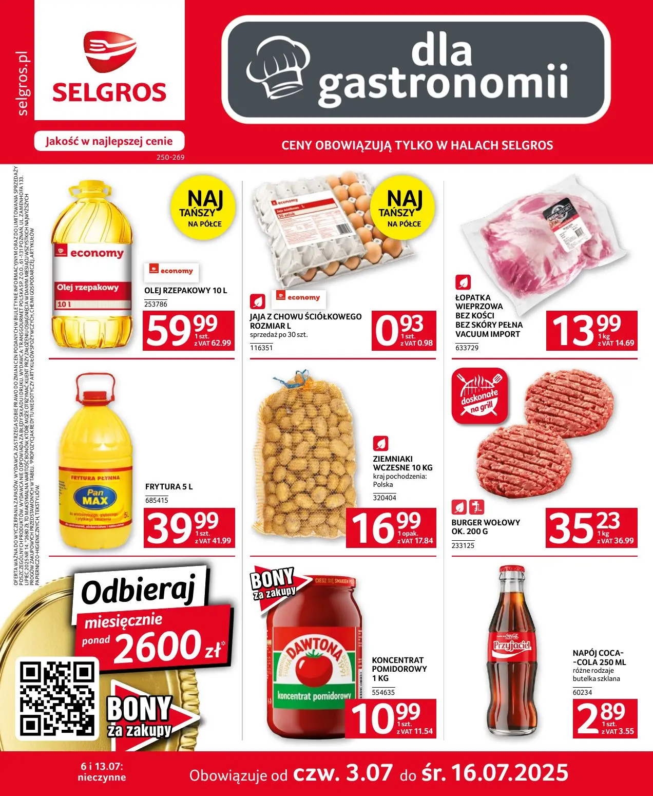 gazetka promocyjna SELGROS Oferta dla gastronomii - Strona 1