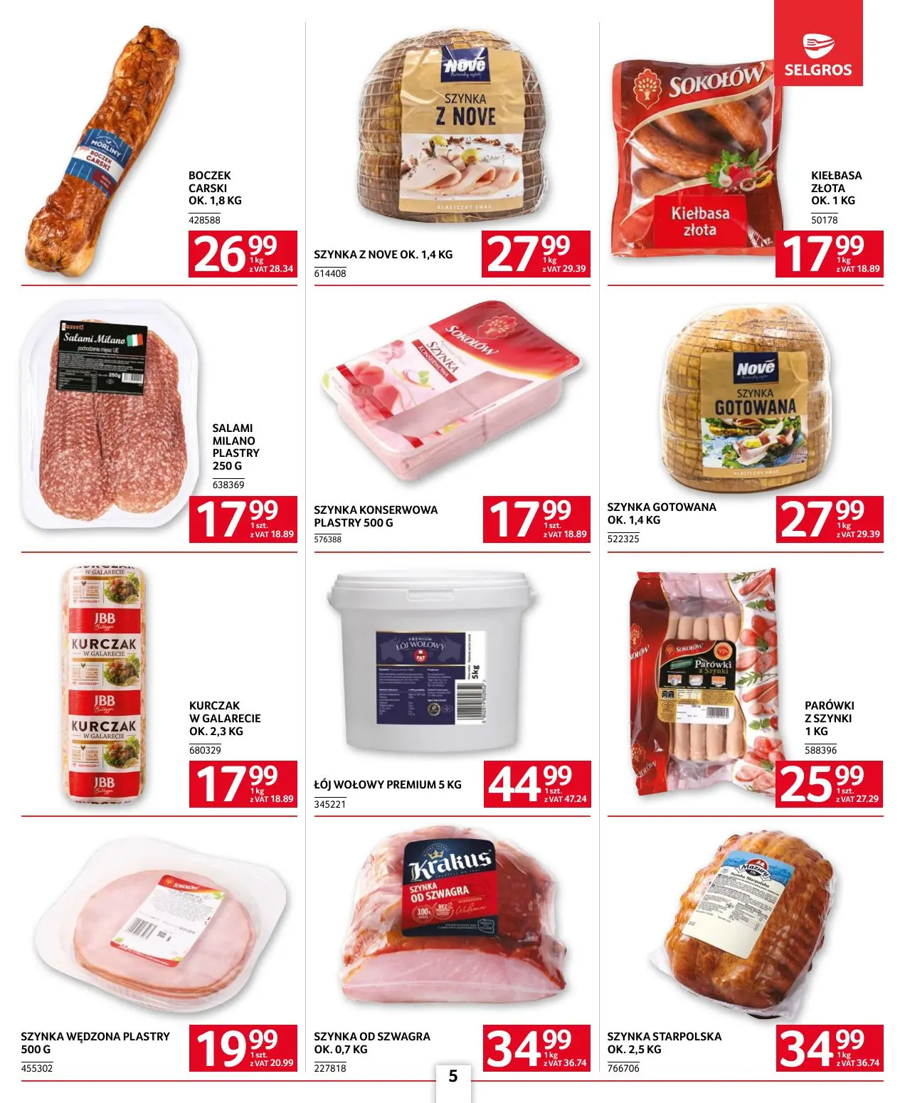 gazetka promocyjna SELGROS Oferta dla gastronomii - Strona 5