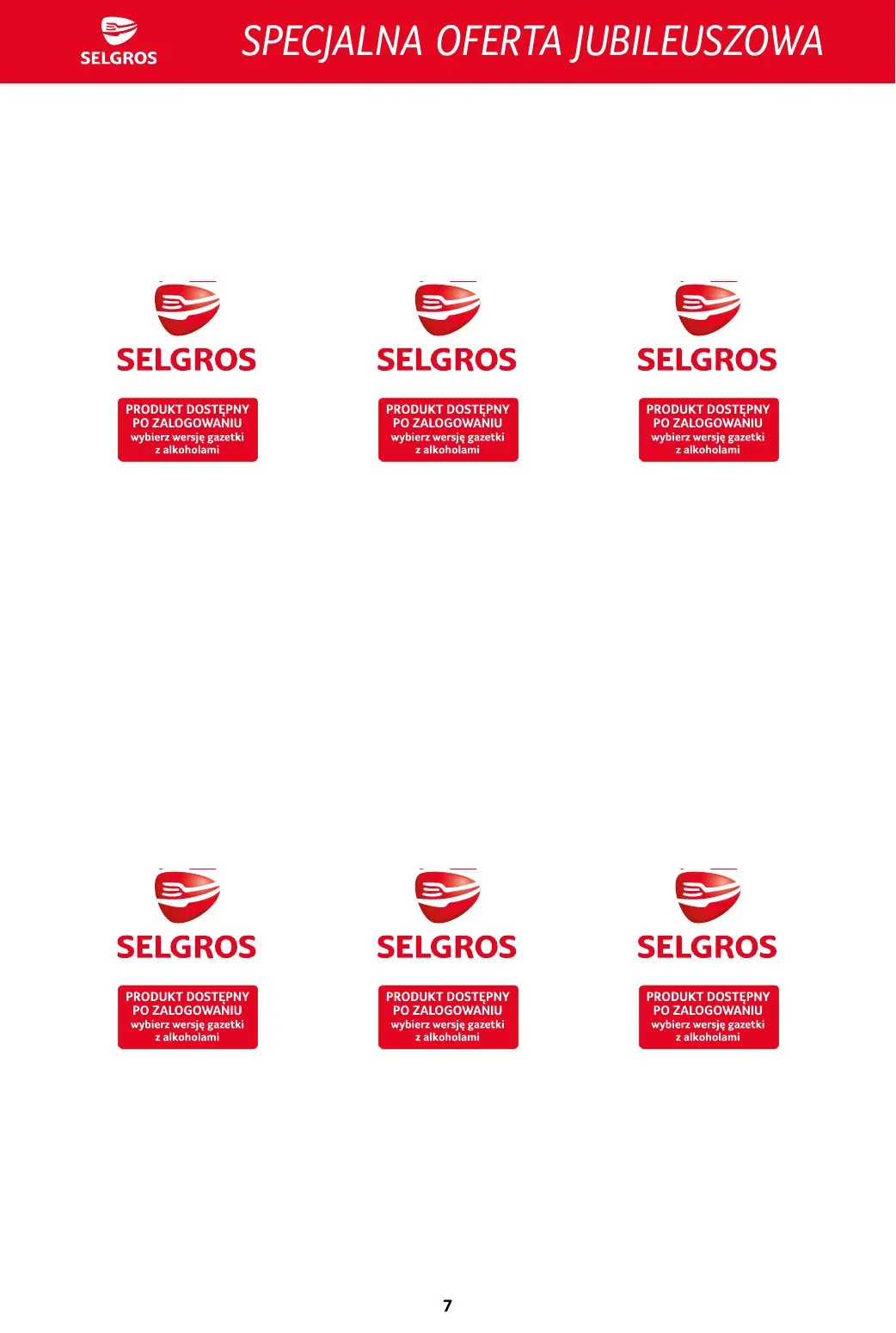 gazetka promocyjna SELGROS Specjalna Oferta Jubileuszowa - Strona 7