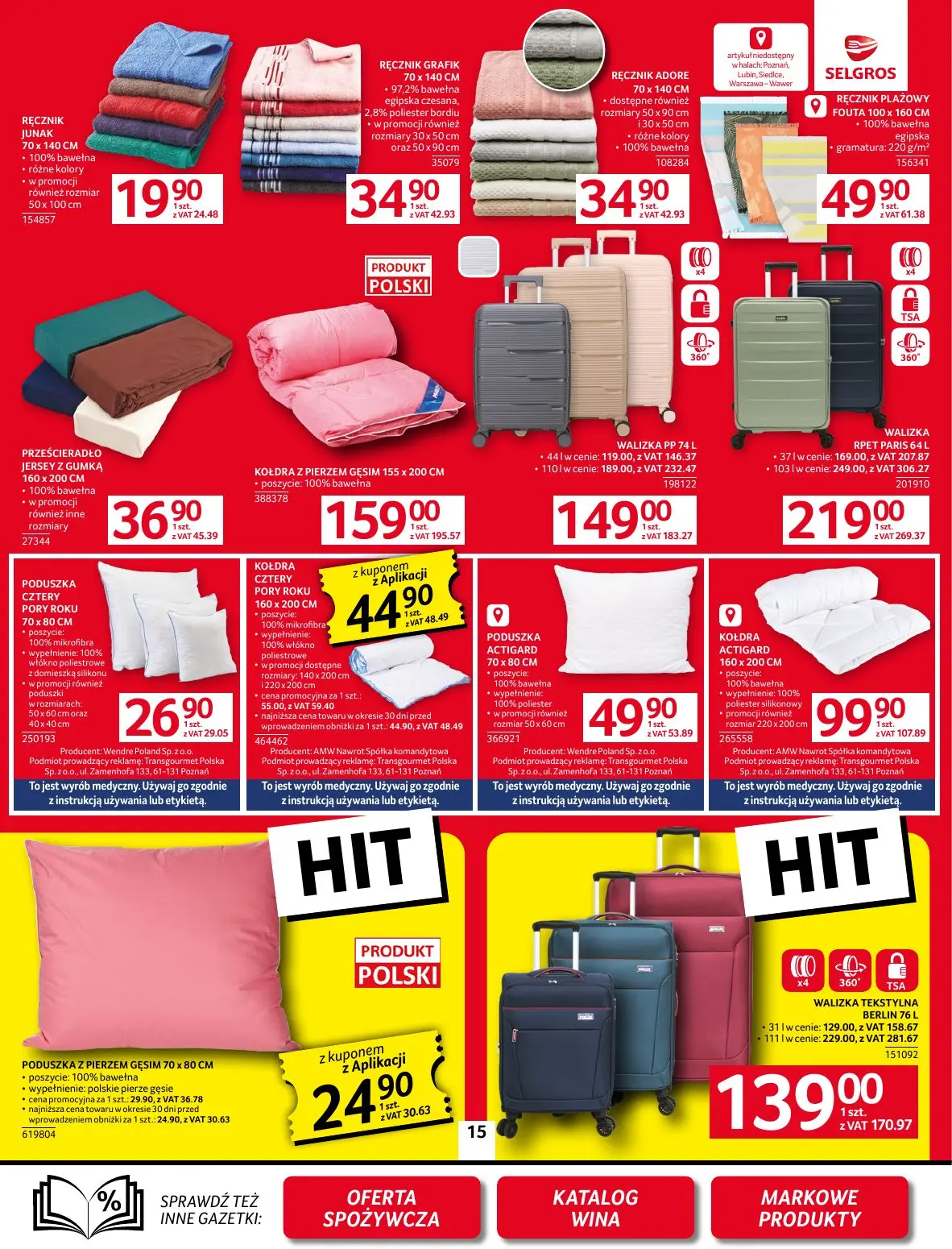 gazetka promocyjna SELGROS Oferta Przemysłowa

 
 - Strona 17