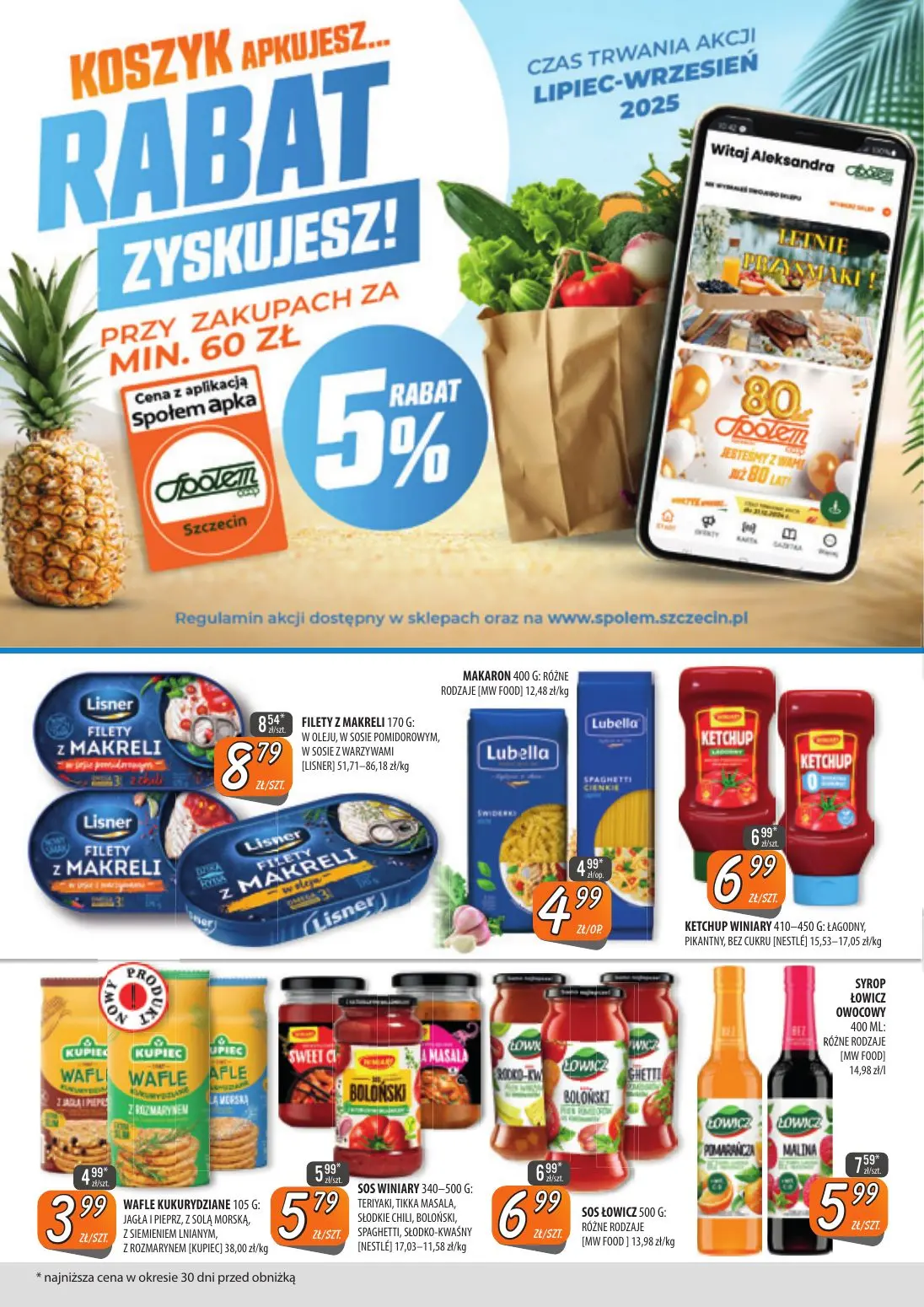 gazetka promocyjna Społem Szczecin 80 lat Społem - Strona 12