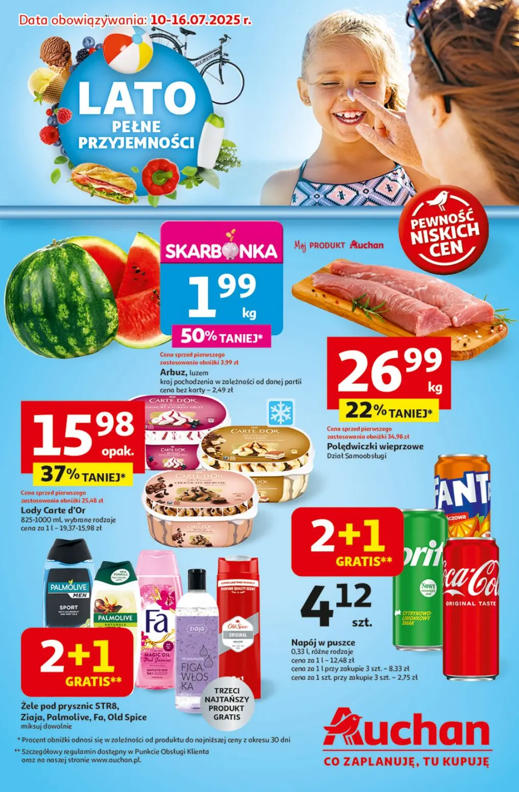 gazetka promocyjna Auchan Lato pełne przyjemności - Strona 1