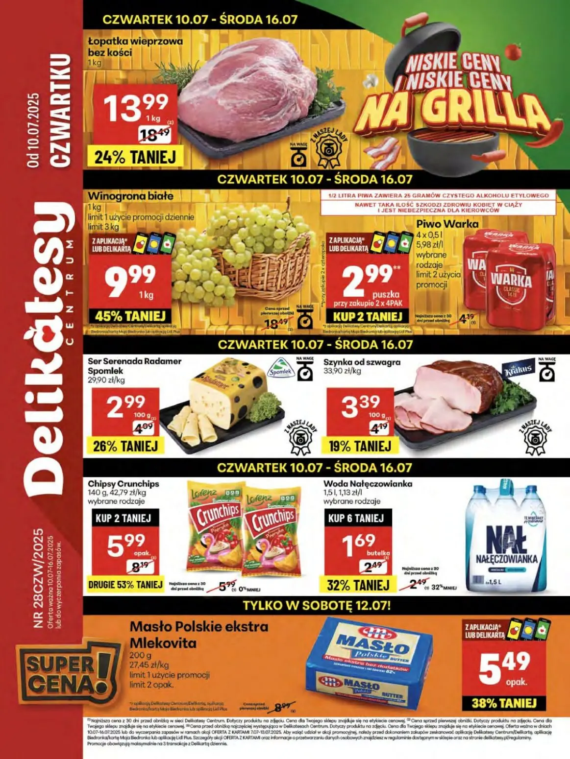 gazetka promocyjna Delikatesy Centrum Niskie ceny na grilla - Strona 1