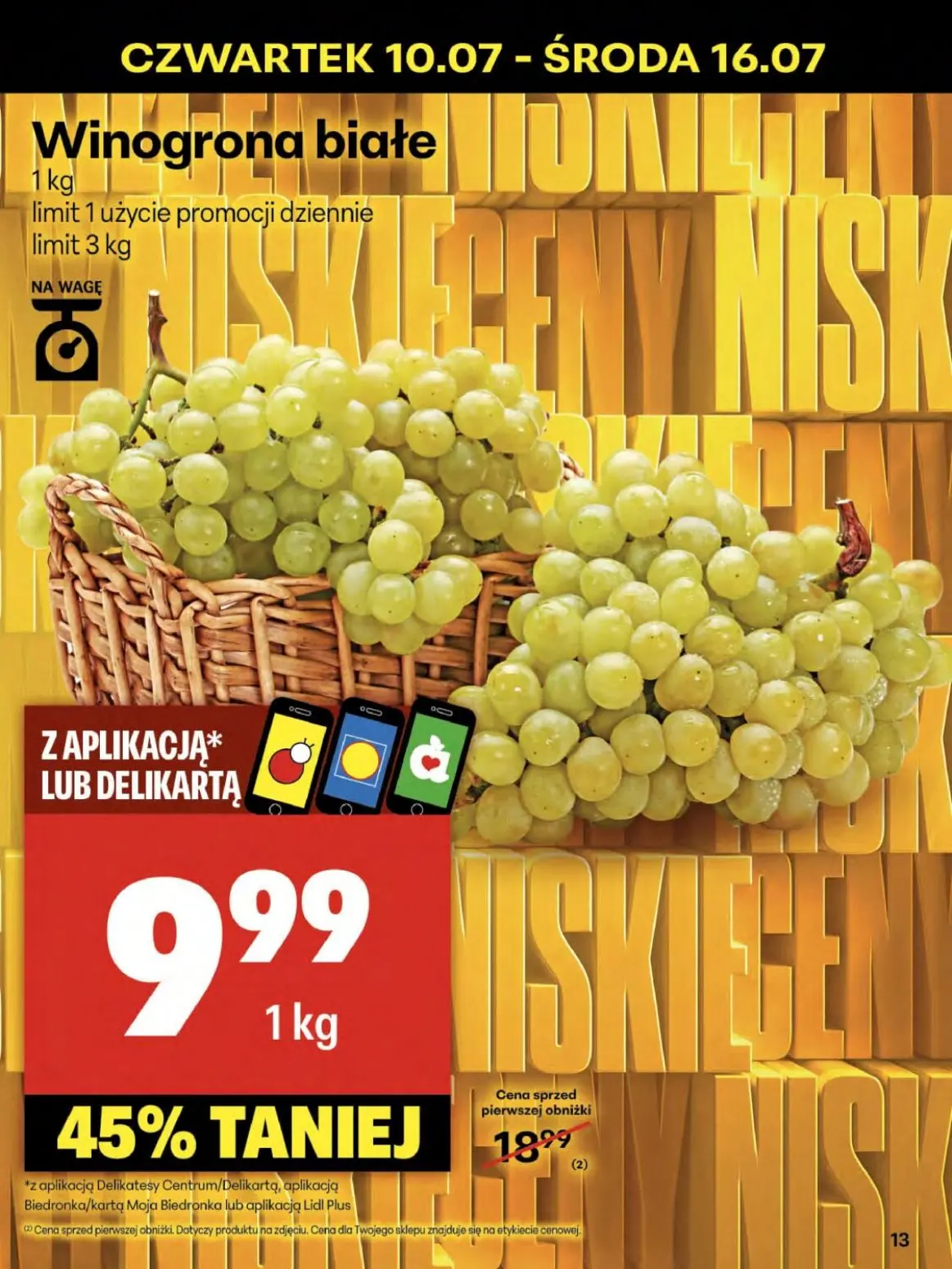 gazetka promocyjna Delikatesy Centrum Niskie ceny na grilla - Strona 13
