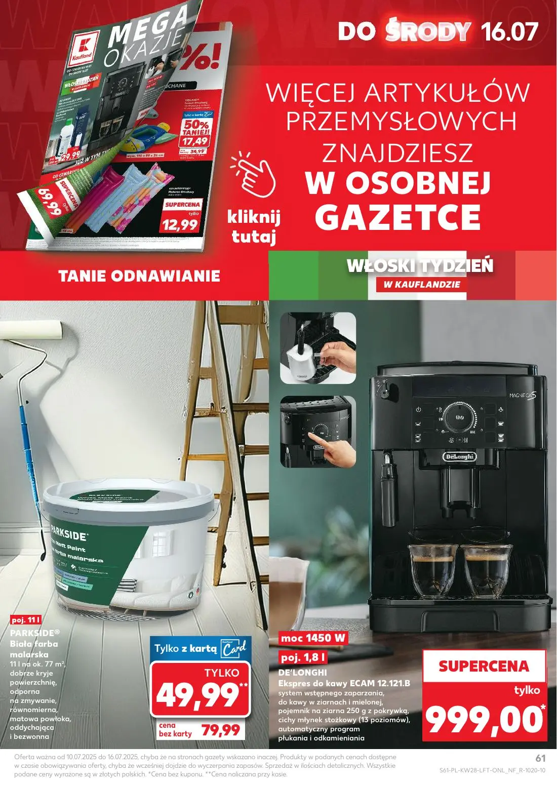 gazetka promocyjna Kaufland Włoskie smaki - Strona 61