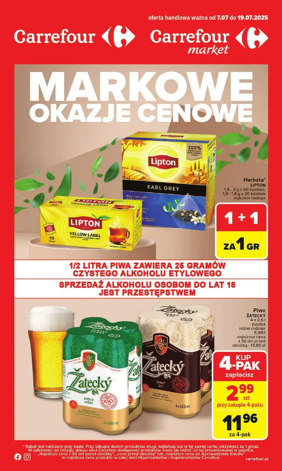 gazetka promocyjna Carrefour Market Markowe okazje cenowe - Strona 1