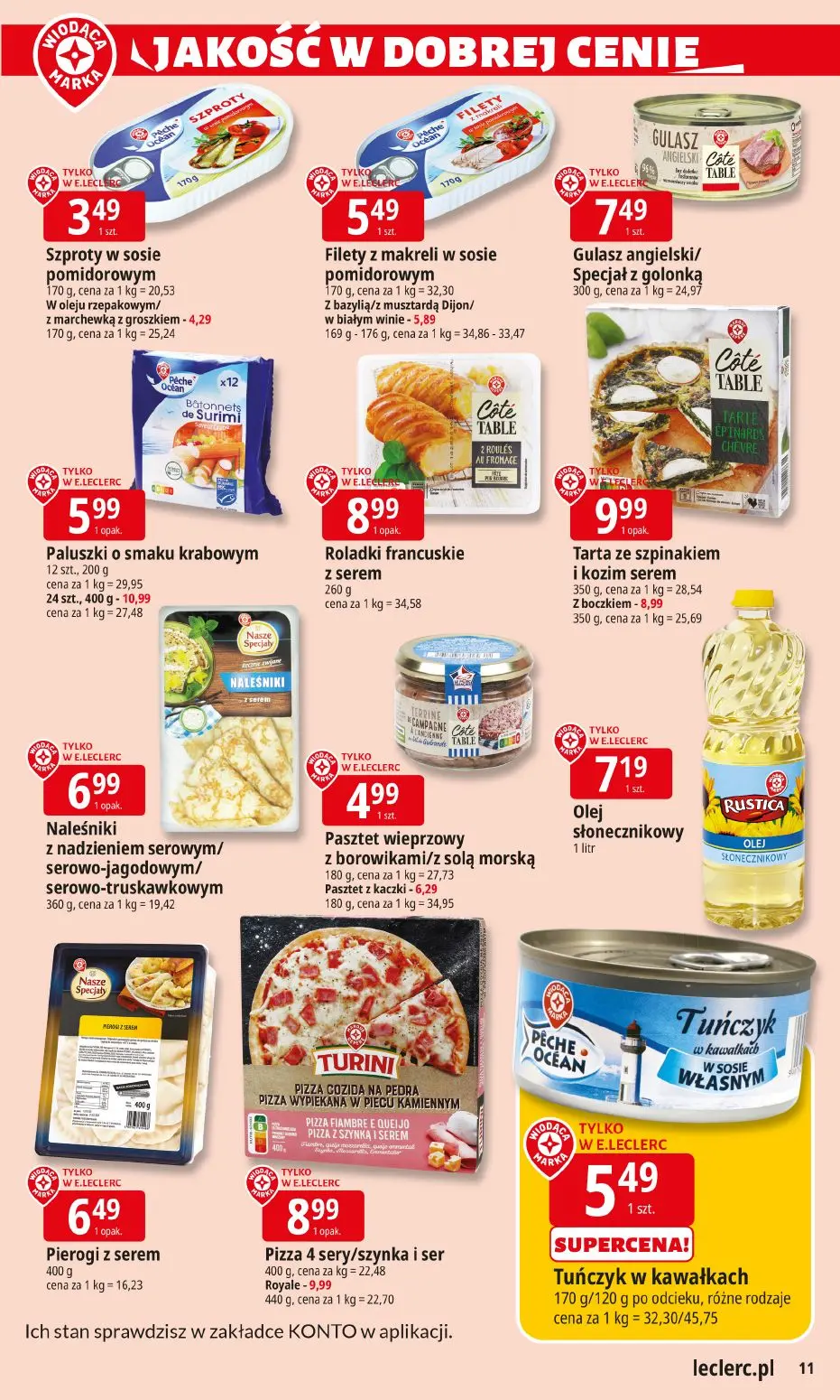 gazetka promocyjna E.Leclerc Wybór w dobrej cenie - Strona 11