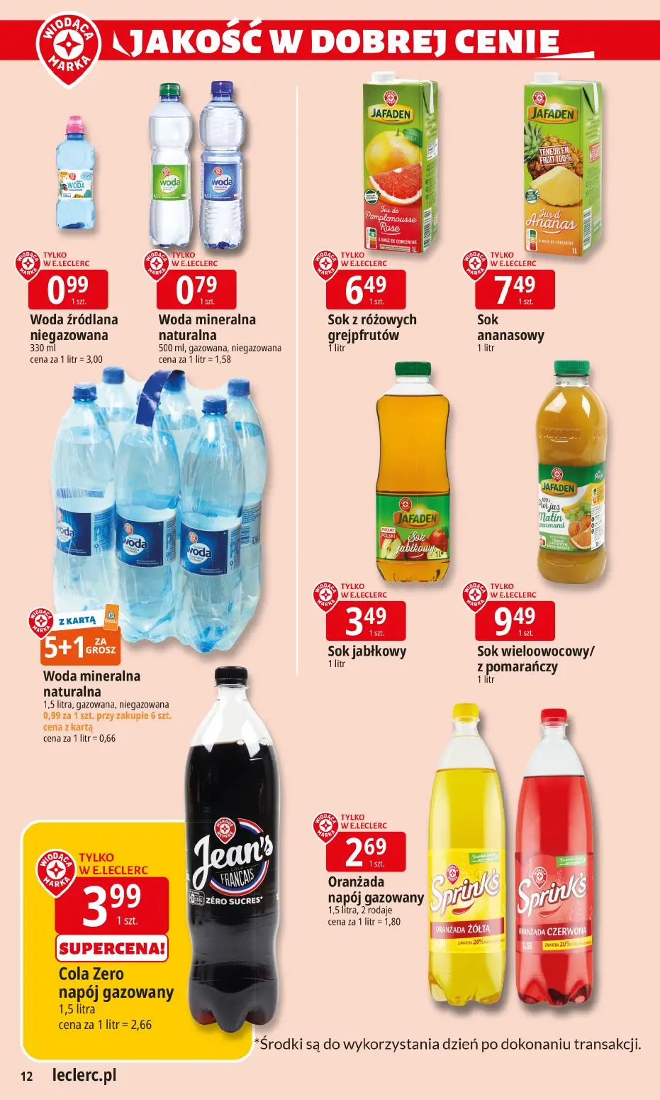 gazetka promocyjna E.Leclerc Wybór w dobrej cenie - Strona 12