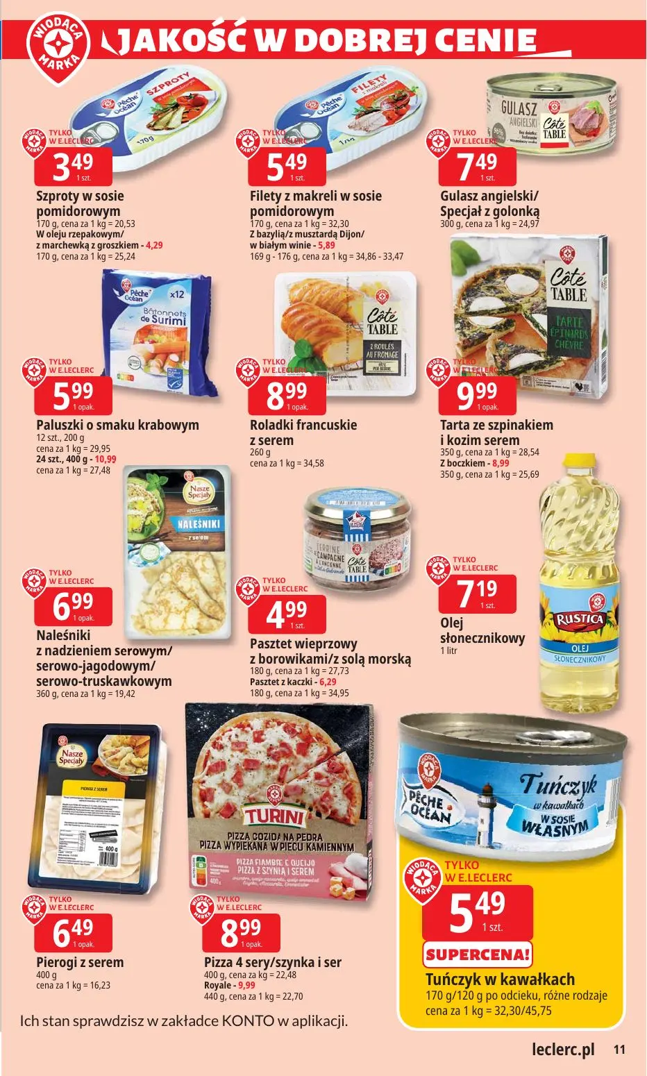 gazetka promocyjna E.Leclerc Wybór w dobrej cenie - Strona 11
