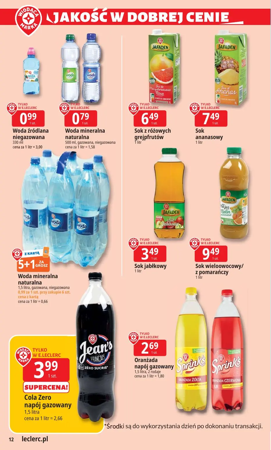 gazetka promocyjna E.Leclerc Wybór w dobrej cenie - Strona 12