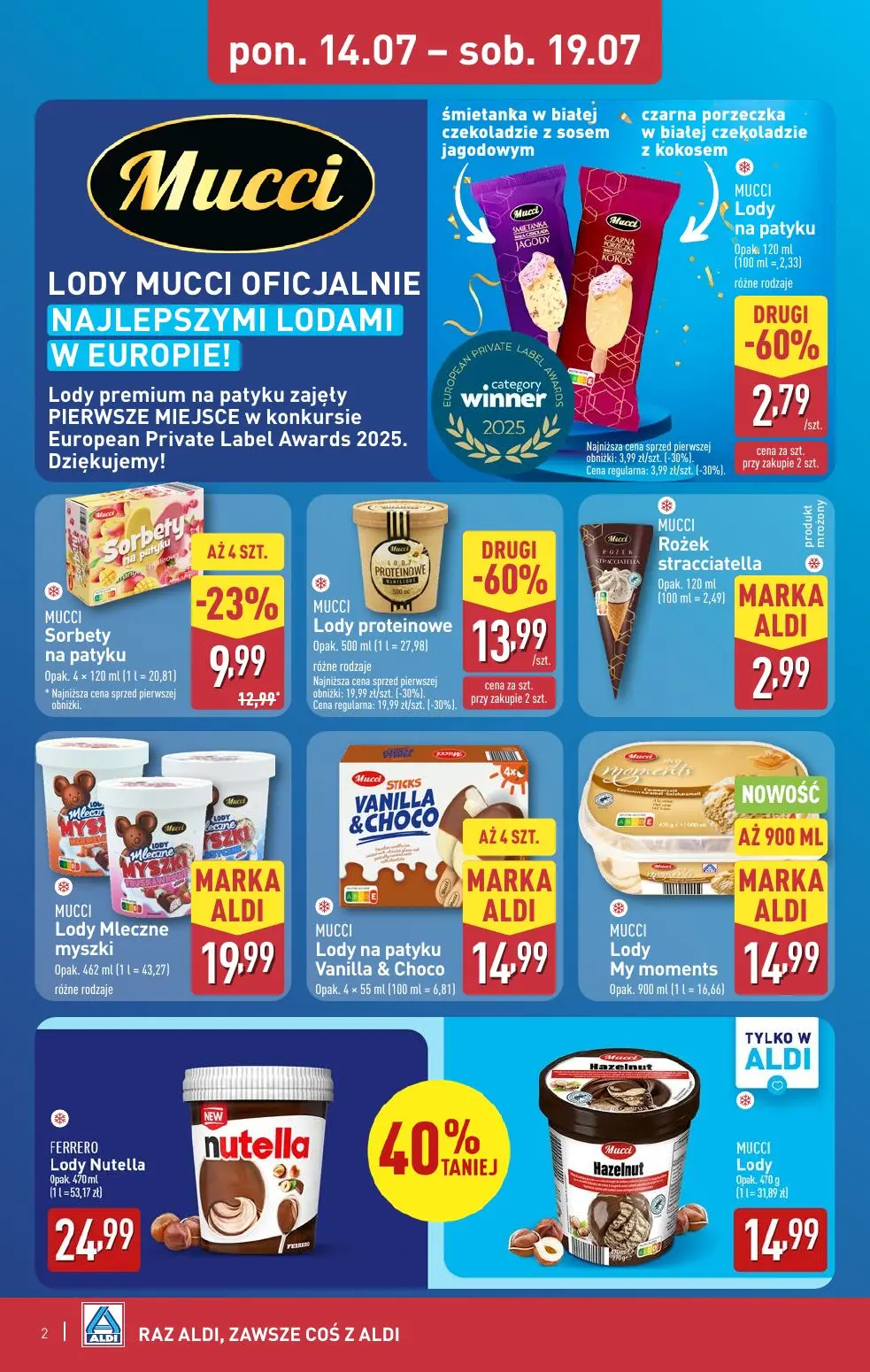 gazetka promocyjna ALDI Lody MUCCI - Strona 2