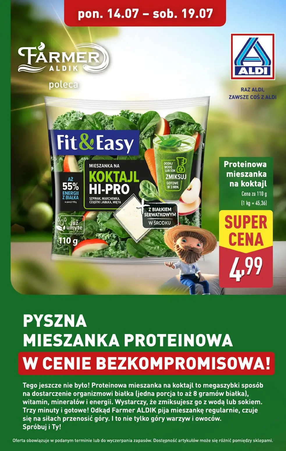 gazetka promocyjna ALDI Koktajle proteinowe - Strona 1