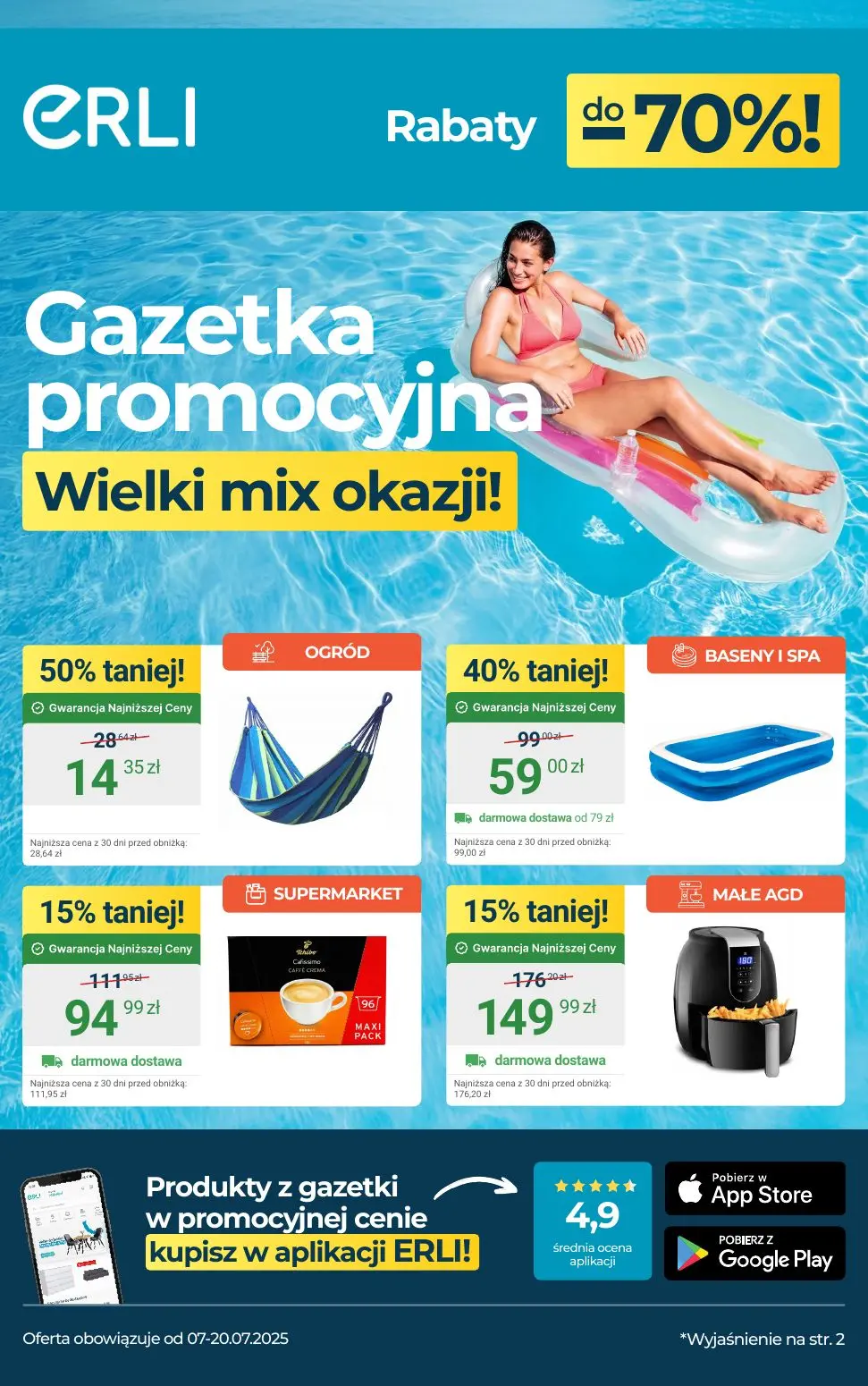 gazetka promocyjna Erli Rabaty do -70% - Strona 1