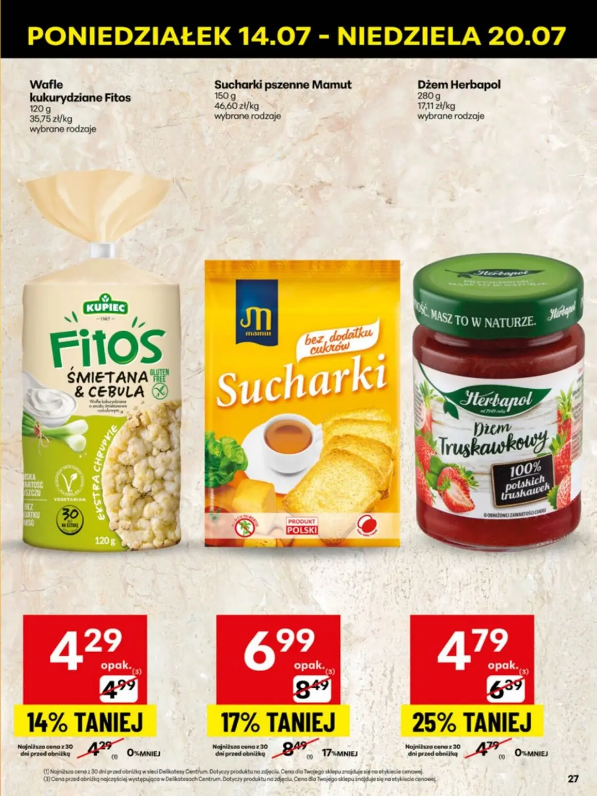 gazetka promocyjna Delikatesy Centrum Od poniedziałku - Strona 27
