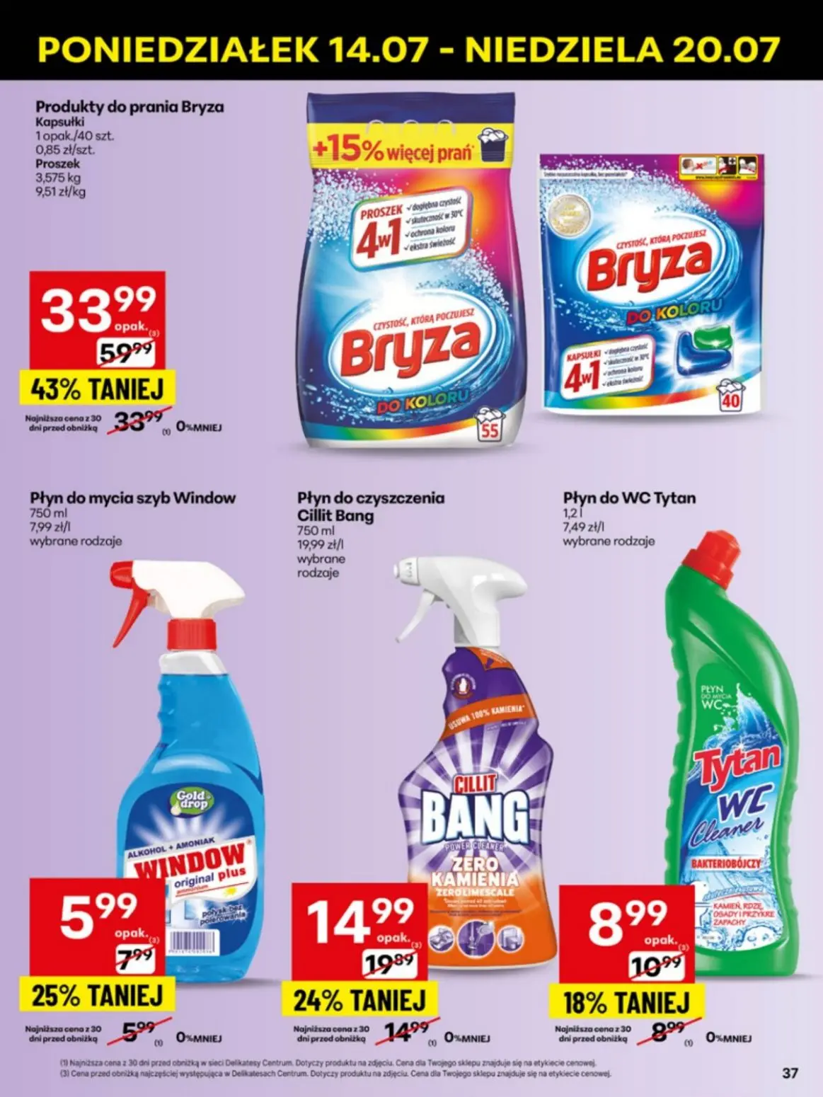 gazetka promocyjna Delikatesy Centrum Od poniedziałku - Strona 37
