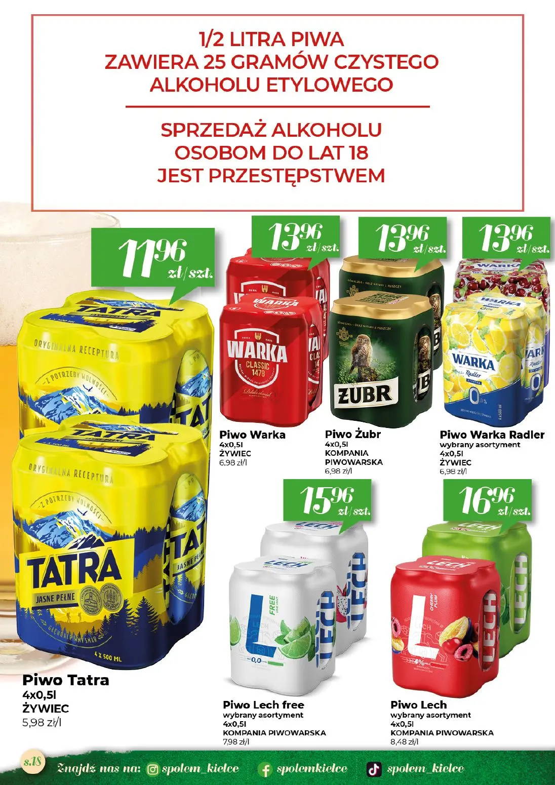 gazetka promocyjna Społem Kielce Jakość wyższa od ceny - Strona 18