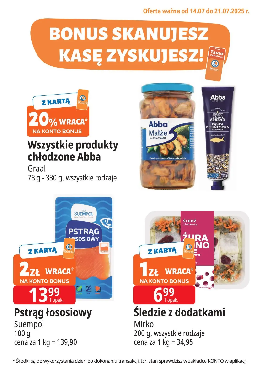 gazetka promocyjna E.Leclerc Bonus skanujesz kasę zyskujesz! - Strona 1