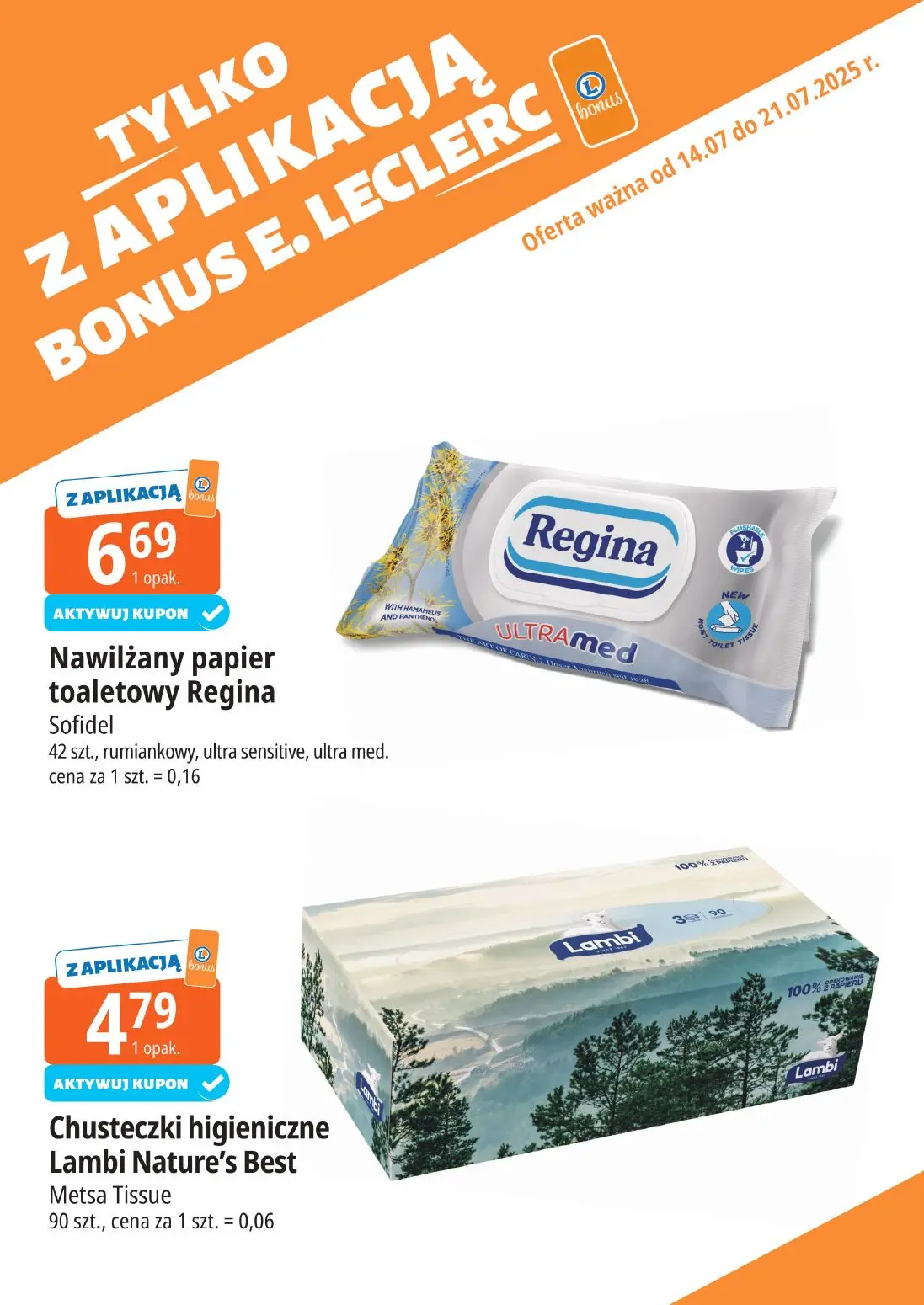 gazetka promocyjna E.Leclerc Bonus skanujesz kasę zyskujesz! - Strona 12