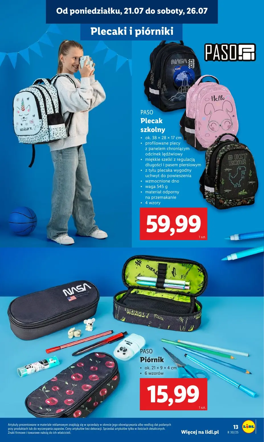 gazetka promocyjna LIDL Kompletna wyprawka w megacenach - Strona 15