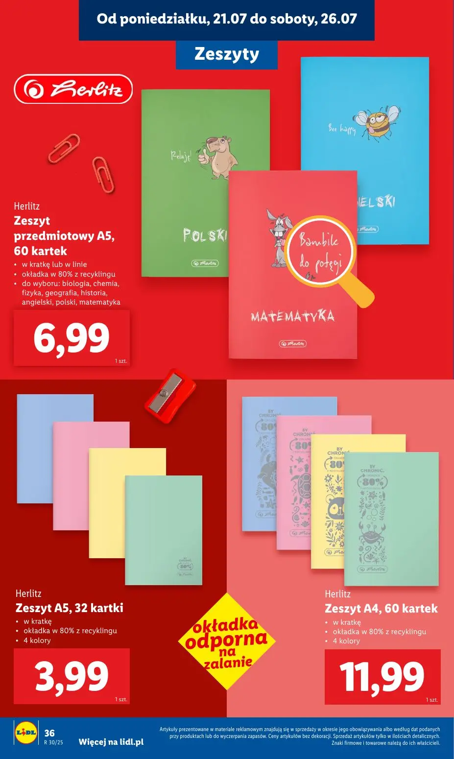 gazetka promocyjna LIDL Kompletna wyprawka w megacenach - Strona 38