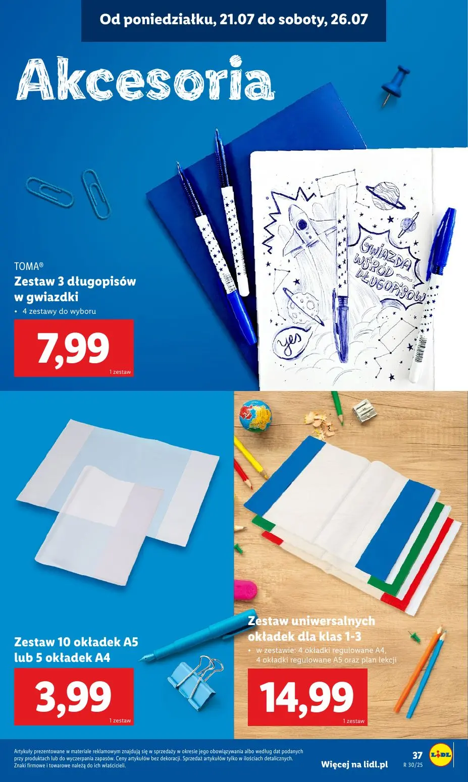 gazetka promocyjna LIDL Kompletna wyprawka w megacenach - Strona 39