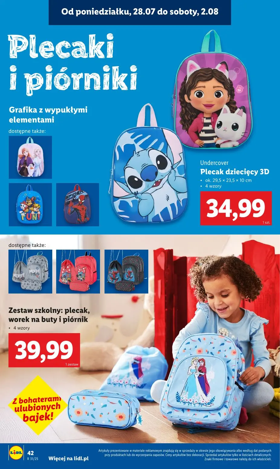 gazetka promocyjna LIDL Kompletna wyprawka w megacenach - Strona 44