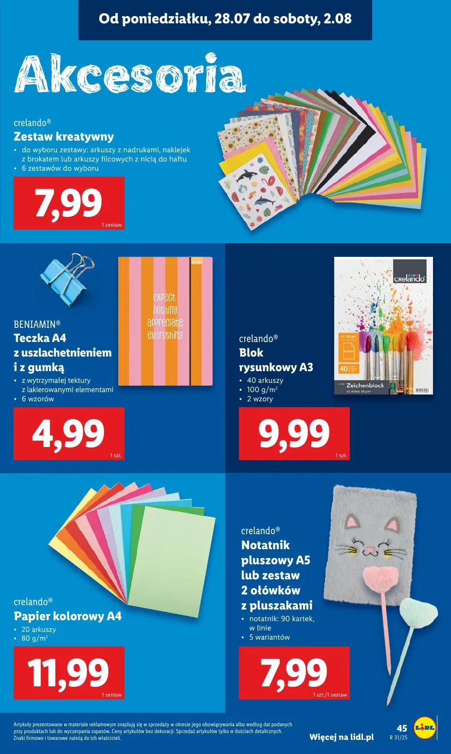 gazetka promocyjna LIDL Kompletna wyprawka w megacenach - Strona 47