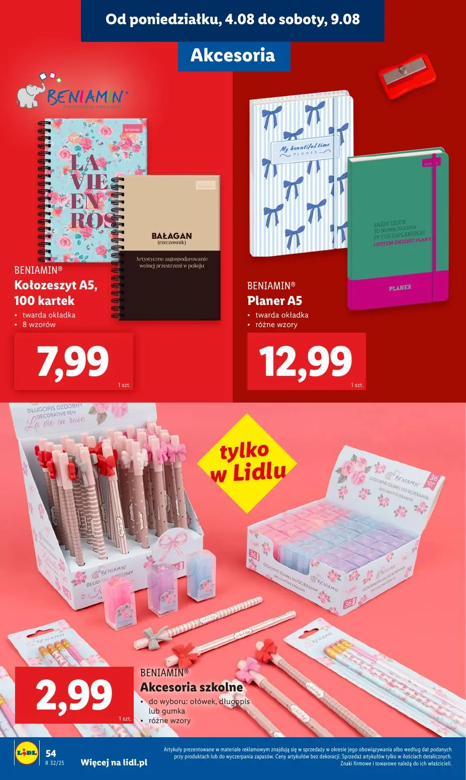 gazetka promocyjna LIDL Kompletna wyprawka w megacenach - Strona 56